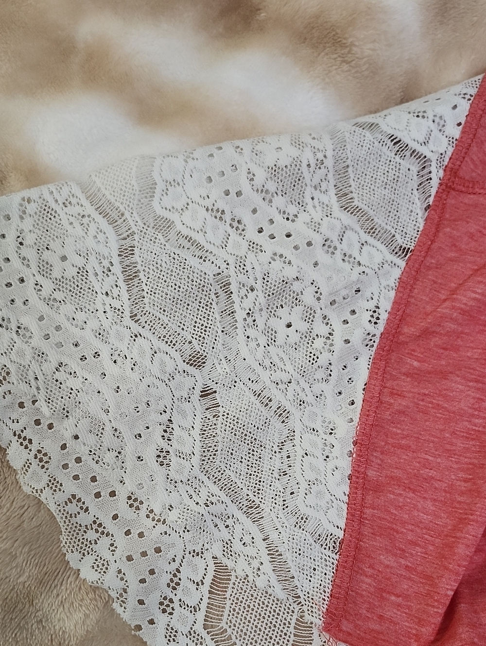 Pink Western Style Flowy Lace Aztec Print Strap Tank Top - Picture 3 of 6